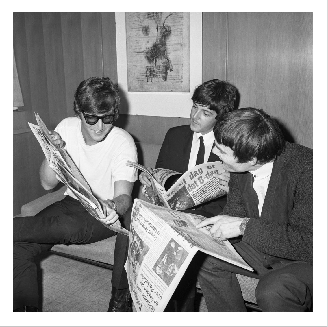 "The Beatles i Danmark" BOG + 30x30 cm Art Print - FORUDBESTILLING